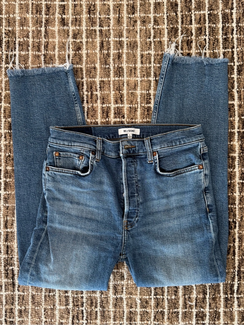 Redone cropped slim jeans